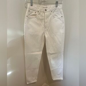 Aritzia Denim Forum White High-Waisted Jeans